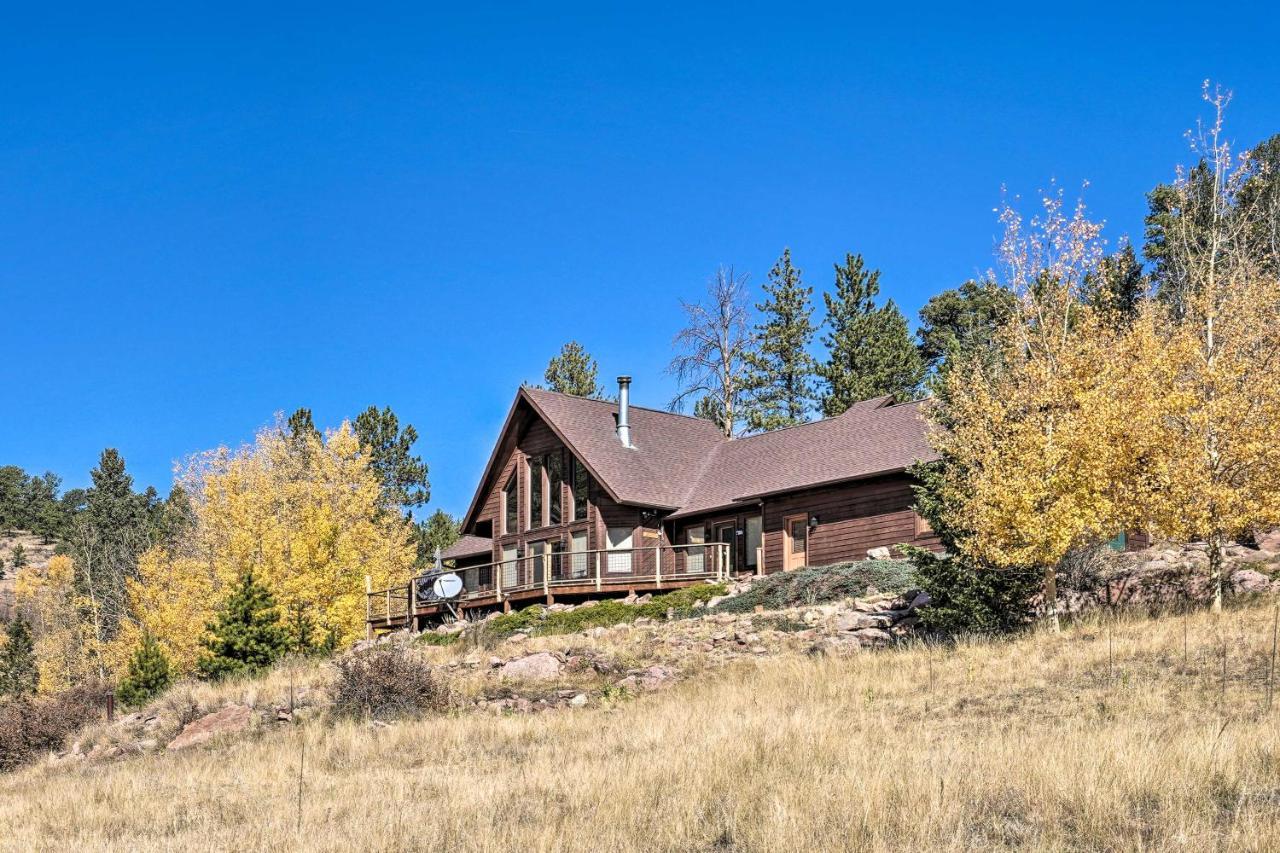 Mtn-View Cabin With Deck, 3 Mi To Cripple Creek! Villa Bagian luar foto