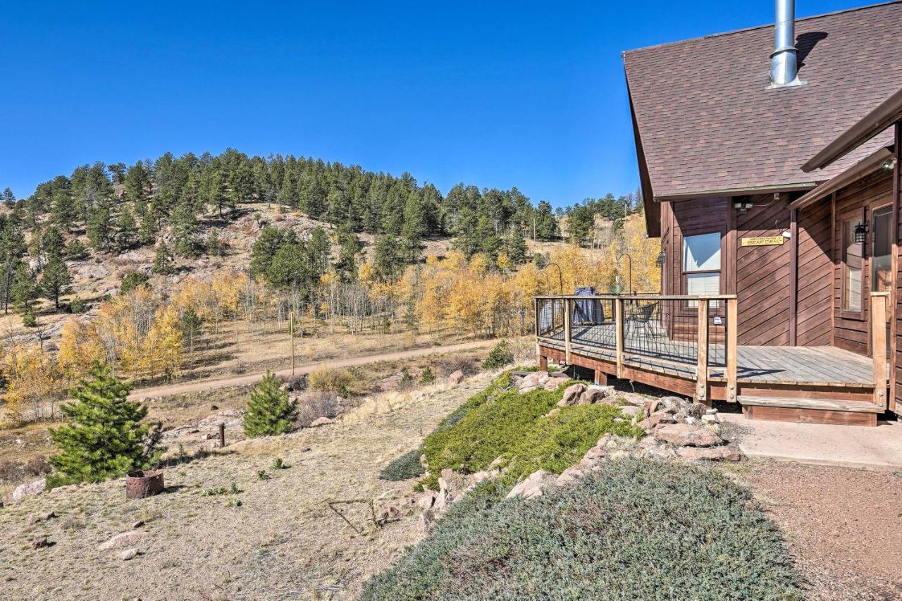 Mtn-View Cabin With Deck, 3 Mi To Cripple Creek! Villa Bagian luar foto