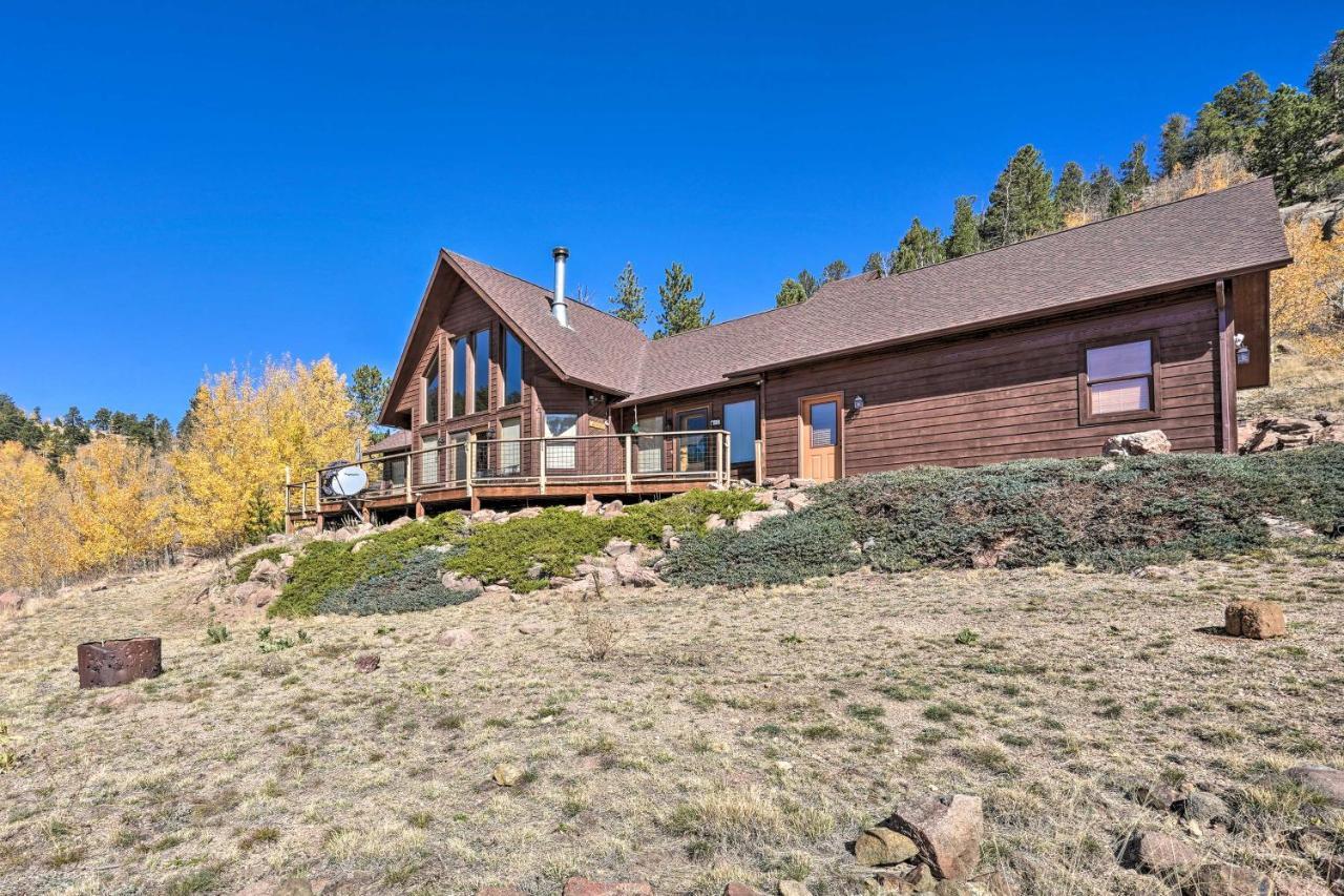 Mtn-View Cabin With Deck, 3 Mi To Cripple Creek! Villa Bagian luar foto