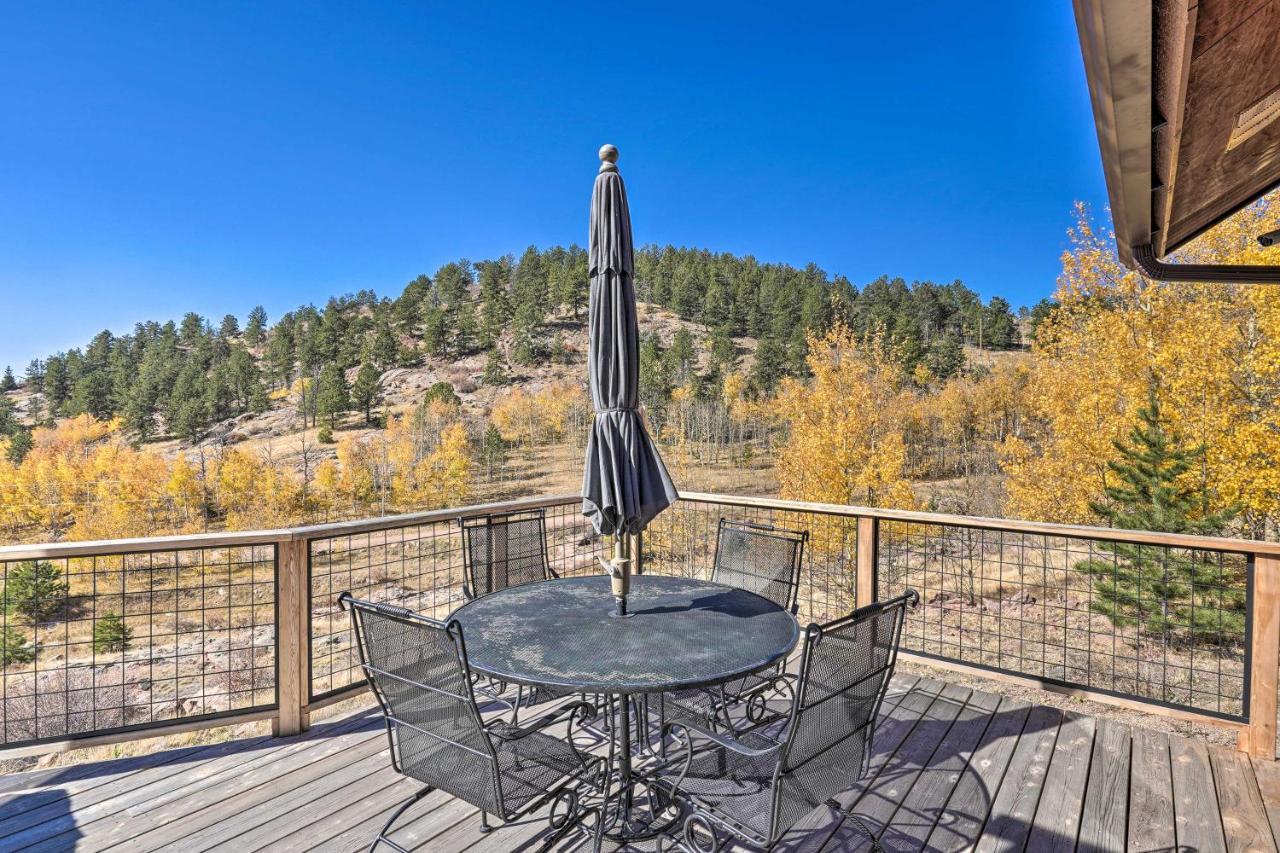 Mtn-View Cabin With Deck, 3 Mi To Cripple Creek! Villa Bagian luar foto