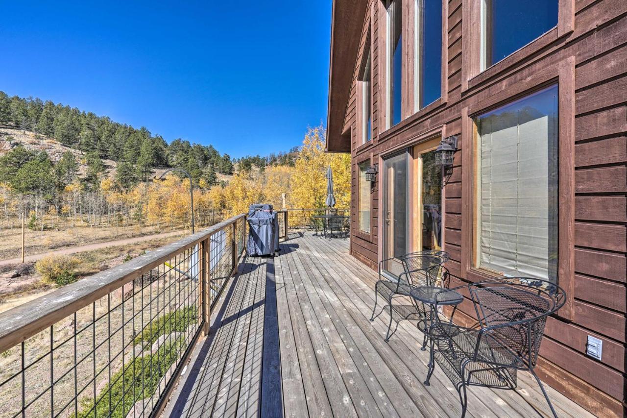 Mtn-View Cabin With Deck, 3 Mi To Cripple Creek! Villa Bagian luar foto